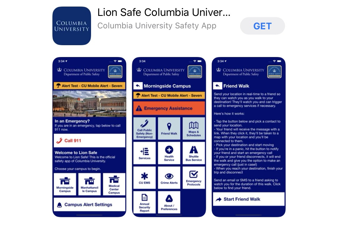 A screenshot of the Lion Safe app in the Apple store